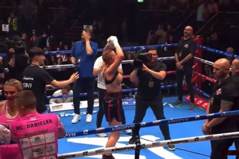 daniella hemsley boobs|Boxing boob flash: Eddie Hearn rips Daniella Hemsley’s celebration